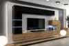 Furnitech Wohnwand Wohnzimmer - Wohnzimmer Möbel mit LED Produktbild-Vorschau 1
