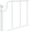 vidaXL Struttura letto con testiera in metallo bianco Anteprima dell’immagine prodotto 10