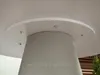 Kulatý jídelní stůl 120 cm DONIS - šedý mramor / šedý Náhled obrázku produktu 7