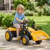 MalPlay Dětský šlapací traktor s přední lžící XXL, žlutý Náhľad obrázku produktu 18