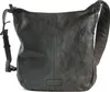 HAROLD'S Leder Schultertasche Submarine Pouch Up Black Produktbild-Vorschau 1