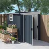 Outsunny Metall Gerätehaus 2,6m² 128x193x181cm Produktbild-Vorschau 2