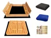 Sandkasten 120x120 Imprägniert Premium Sandbox mit Premium Produktbild-Vorschau 1