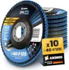 10x Amboss ZFS Fächerschleifscheibe Korn:40 Ø125mm Produktbild-Vorschau 1