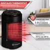 Heizlüfter energiesparend 1200 Watt Keramik Elektroheizer - Produktbild-Vorschau 4