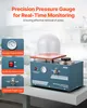 A vacuum casting machine with various informational callouts and text overlays. Podgląd zdjęcia produktu