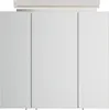 Badezimmer Spiegelschrank 3-türig LED-Lampe 70 cm Grafit Produktbild-Vorschau 5