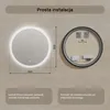 Okrągłe lustro łazienkowe z oświetleniem LED o średnicy Podgląd zdjęcia produktu 7