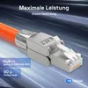 hb-digital 4x Netzwerkstecker CAT7 schmal RJ45 LSA STP Produktbild-Vorschau 5