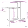 Wandregale 2 Stk. Braun Eichen-Optik 50x12x50 cm Produktbild-Vorschau 11