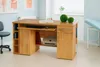 Computertisch PC-Tisch Kernbuche Nachbildung Schreibtisch Produktbild-Vorschau 3