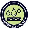 A circular graphic with water drops and a textured pattern, along with text in Polish. Podgląd zdjęcia produktu