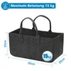 Jayseuw Sacs en feutre pour bois de chauffage 4 pièces 50 x Voir les images du produit 2