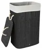 Ekspand | Panier à linge en bambou - Noir - 72 L - avec Voir les images du produit 2