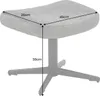 riess-ambiente Design Hocker VOGUE 45cm grau Samt drehbar Produktbild-Vorschau 8