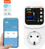 Tuya WiFi nastavitelný proudový a napěťový chránič Zásuvka Náhled obrázku produktu 1