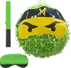 Relaxdays Pinata Ninja, mit Stab & Maske, Partypinata Produktbild-Vorschau 1