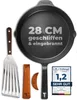 TECOR Gusseisenpfanne Induktion 28 cm geschliffen Produktbild-Vorschau 1