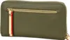 A close-up, front-facing view of a green wallet. Anteprima dell’immagine prodotto
