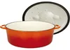 Gusseisen braadpan, ovaal, Orange Shadow, 33 x 25 cm Productafbeelding-voorbeeld 2