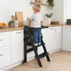 Lernturm mit Tafel für Kinder,Faltbarer Learning Tower aus Produktbild-Vorschau 2