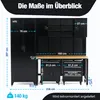 XL Werkstattwand Komplett-Set 210 cm – Modulares Produktbild-Vorschau 7