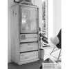 Highboard 65 cm breit in Eiche massiv geölt WINCHESTER-69 Produktbild-Vorschau 7