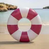 Schwimmring Große Vichy PVC Burgundy Produktbild-Vorschau 3