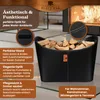 BLACK OAK DAKOTA XL Holzkorb 80L Schwarz mit Produktbild-Vorschau 6