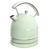 A light green electric kettle with a silver handle and spout is displayed against a white background. Produktbild-Vorschau