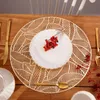 HOMLA Talerz MELIDA deserowy ze złotą obwódką 20 cm Podgląd zdjęcia produktu 6