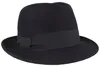 Schlichter Trilby mit Ripsband-Garnitur von Hut-Breiter in blau