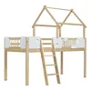 Hochbett, 90x200 cm, Kinderbett mit Lattenrost, Produktbild-Vorschau 11