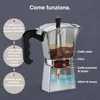 VonShef Caffettiera a Moka da 6 tazze per fornello, 300 ml Anteprima dell’immagine prodotto 3