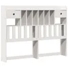 vidaXL Massivholzbett mit Regal ohne Matratze Weiß 140x200 Produktbild-Vorschau 6