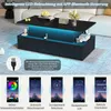 STILVORA Couchtisch Schwarz anhebbarer mit 4 Schublade, Produktbild-Vorschau 4
