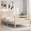 Massivholzbett mit Kopfteil 100x200 cm Produktbild-Vorschau 2