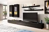 A modern living room with a wall-mounted entertainment unit and TV. Náhled obrázku produktu