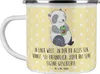 Mr. & Mrs. Panda Emaille Tasse Panda Depression - Gelb Produktbild-Vorschau 1