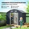 Outsunny Gerätehaus aus Stahl, 2,7 m² Geräteschuppen mit Produktbild-Vorschau 4