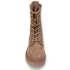 A front view of a beige lace-up boot. Produktbild-Vorschau