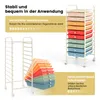 GOPLUS Rollwagen mit 10 Schubladen, Rollregal Badrollwagen, Produktbild-Vorschau 5