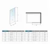 AICA Walk in Dusche 80x200cm 8mm NANO ESG schwarz für Produktbild-Vorschau 3