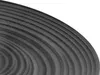 A close-up view of a black, ribbed surface, likely part of a plate or dish. Produktbild-Vorschau