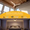 Moderner LED Deckenventilator mit Beleuchtung 132cm Weiß, Produktbild-Vorschau 2