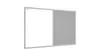 Lavagna in sughero grigio e bianca magnetica COMBI 90x60cm Anteprima dell’immagine prodotto 1