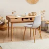 Schreibtisch STEFANO braun - Bürotisch mit 2 Schubladen und Produktbild-Vorschau 6