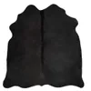 Tapis en peau de vache véritable Noir 150 x 170 cm Voir les images du produit 9