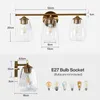 Nástěnná lampa, lampa nad umyvadlo s skleněnými prvky, Náhled obrázku produktu 9