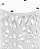 vidaXL Stojan na deštníky Leaf Motif Steel White Náhled obrázku produktu 2